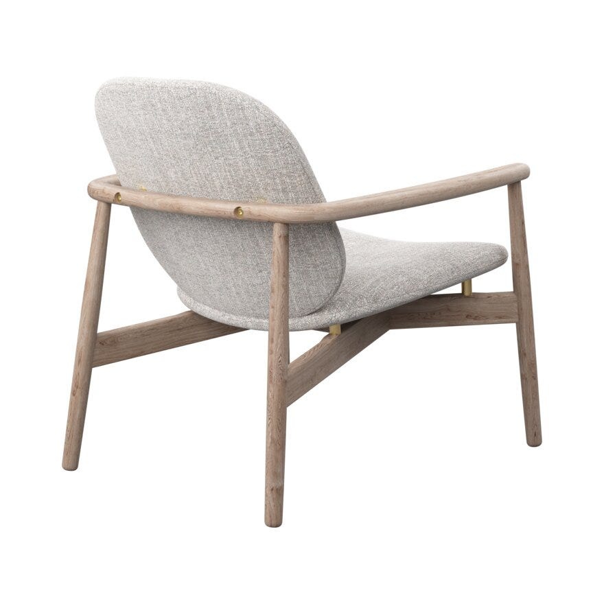 FJELL Loungestol i Beige/natur