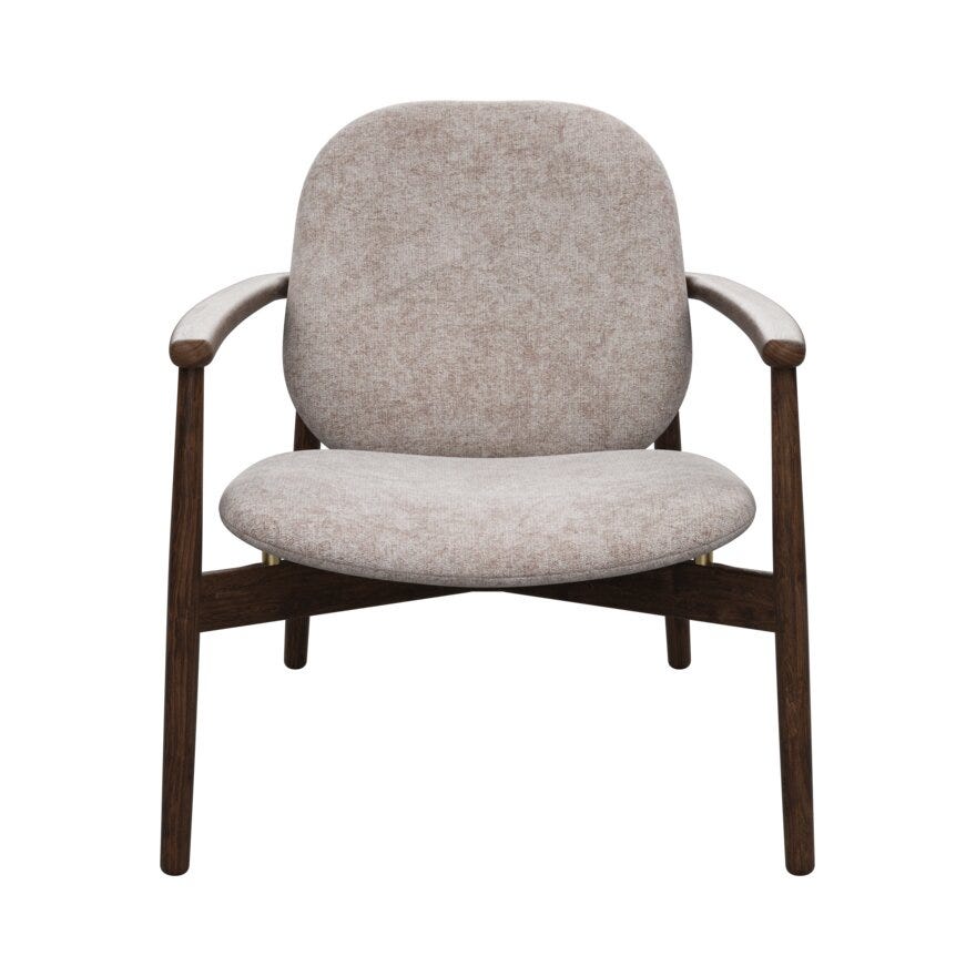 FJELL Loungestol i Beige/natur