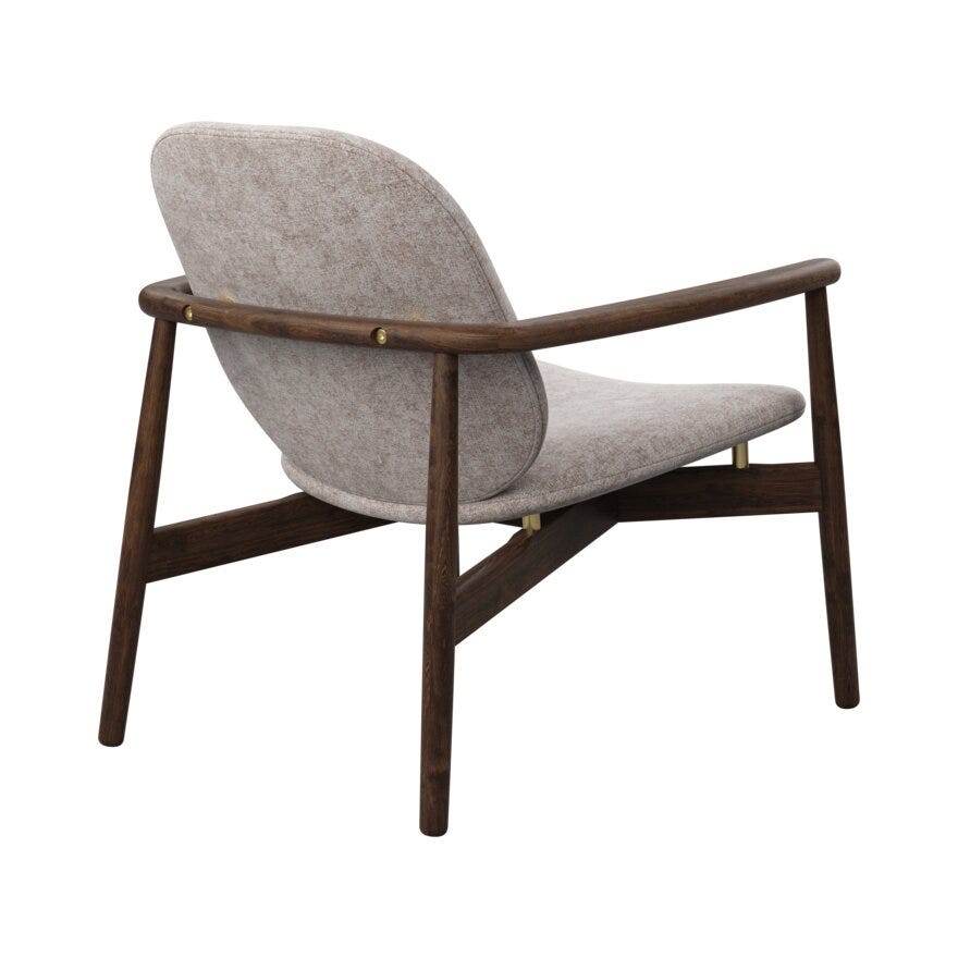 FJELL Loungestol i Beige/natur