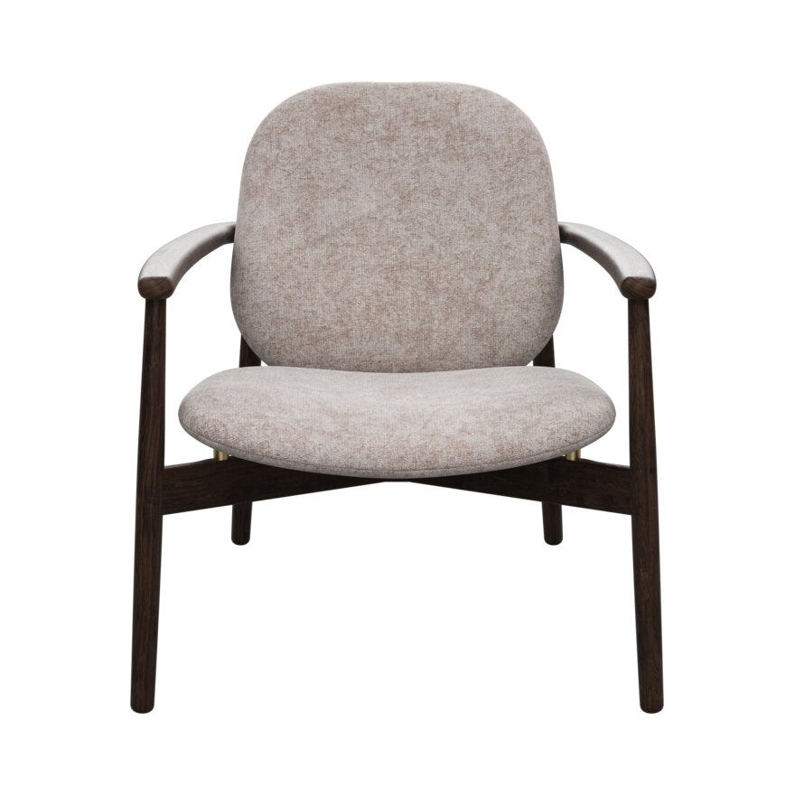 FJELL Loungestol i Beige/natur