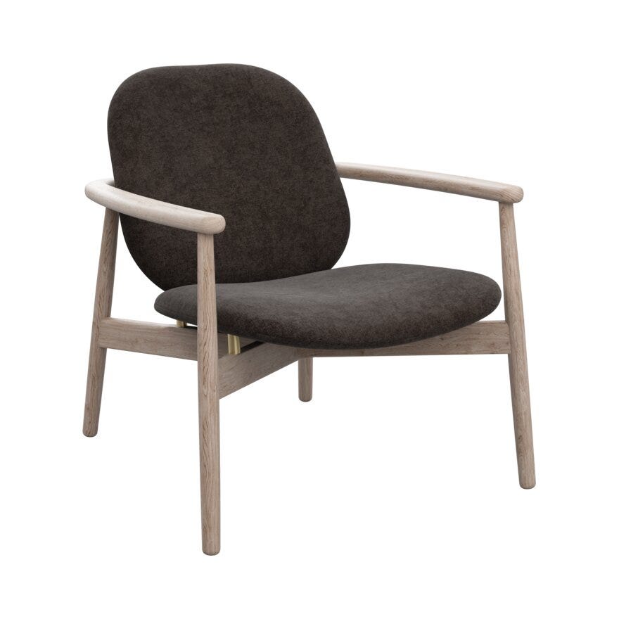 FJELL Loungestol i Brun