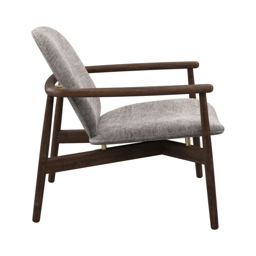 FJELL Loungestol i Beige/natur