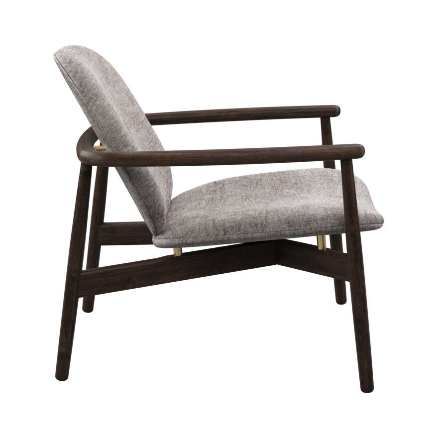 FJELL Loungestol i Beige/natur