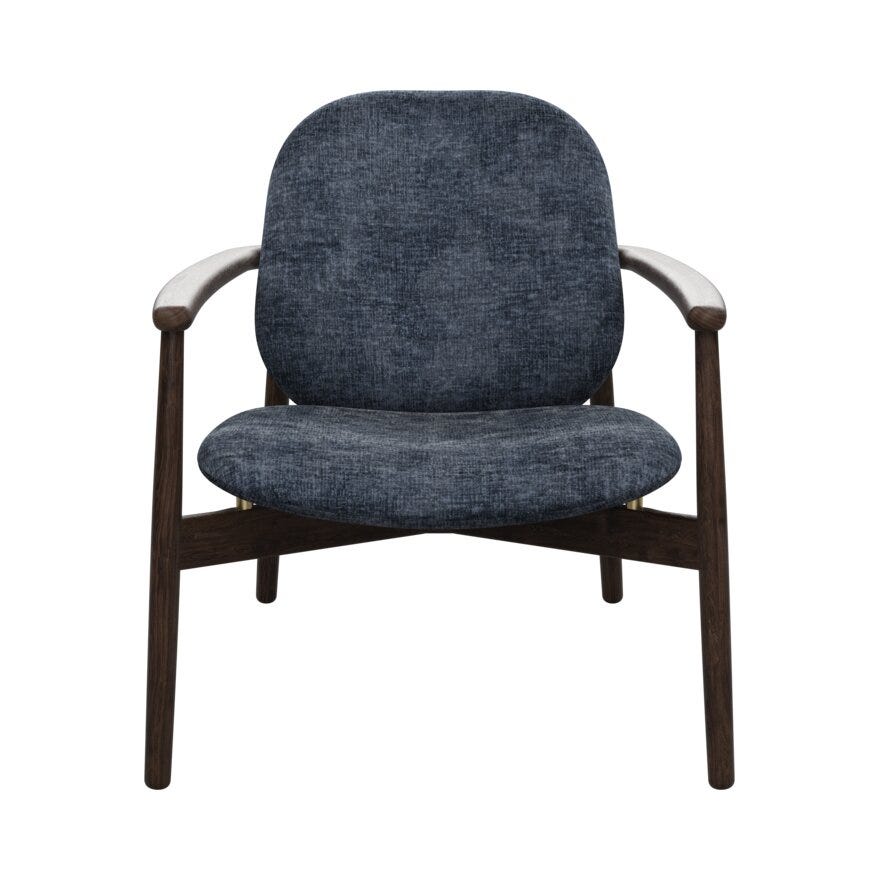 FJELL Loungestol i Blå