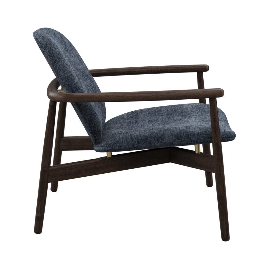 FJELL Loungestol i Blå