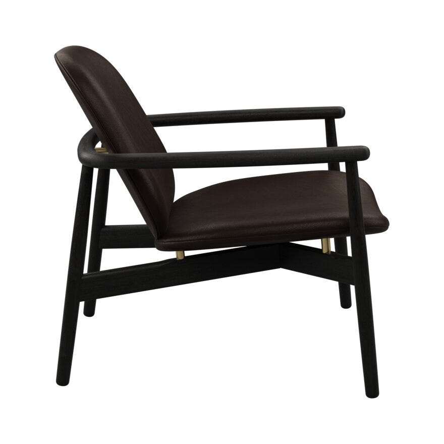 FJELL Loungestol i Brun