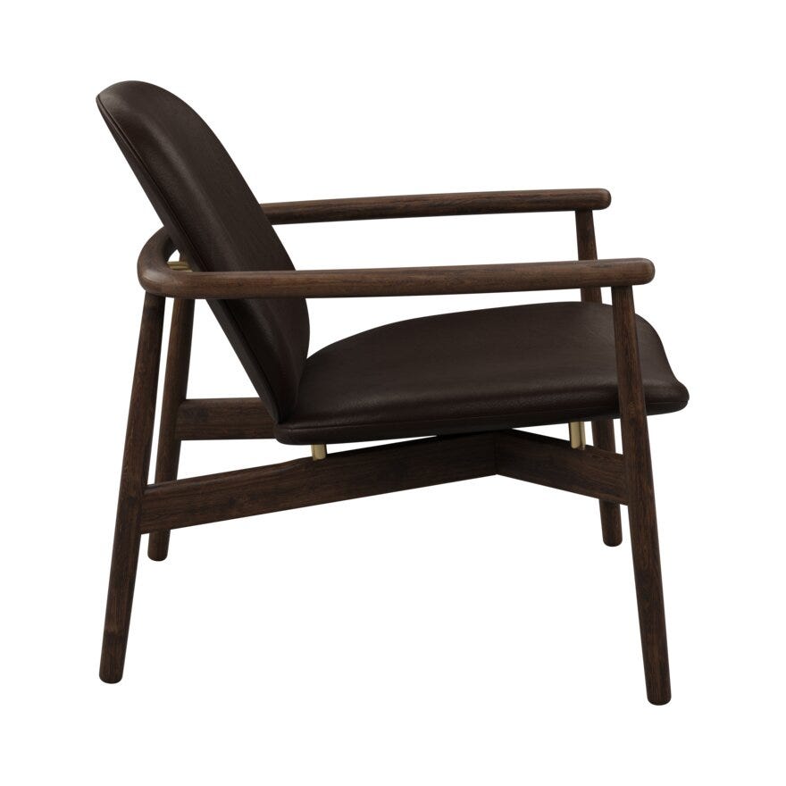 FJELL Loungestol i Brun