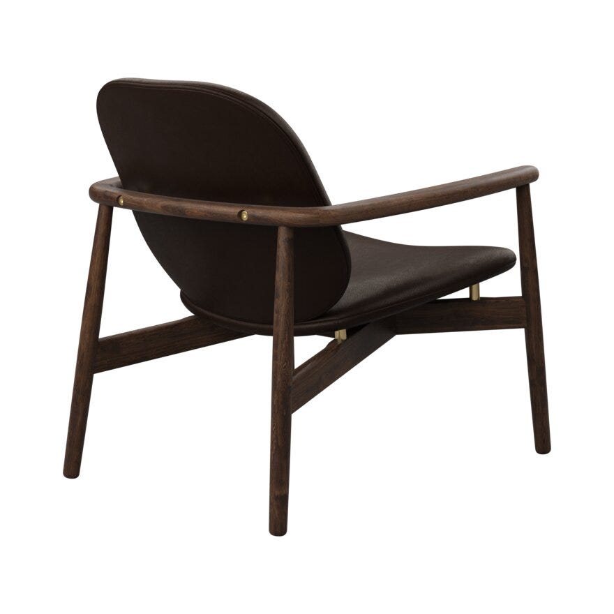 FJELL Loungestol i Brun