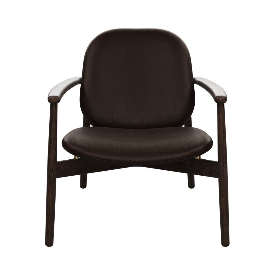 FJELL Loungestol i Brun