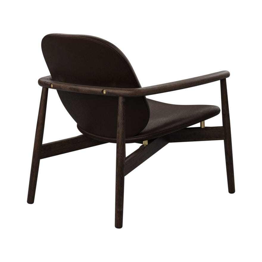 FJELL Loungestol i Brun