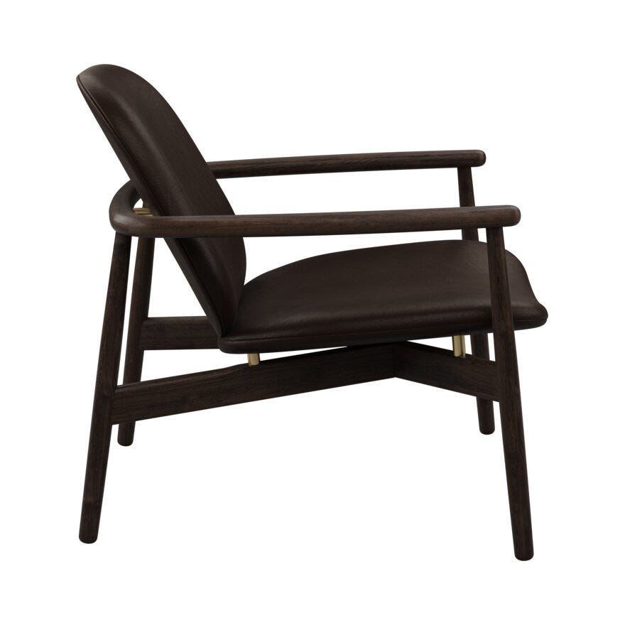 FJELL Loungestol i Brun