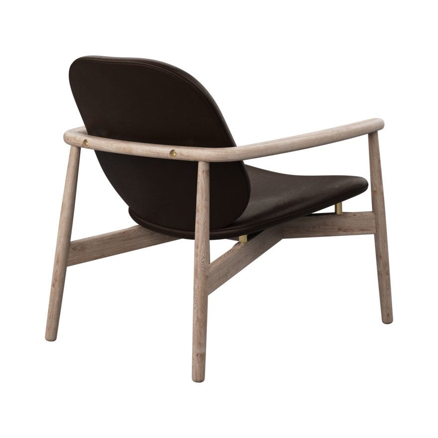 FJELL Loungestol i Brun