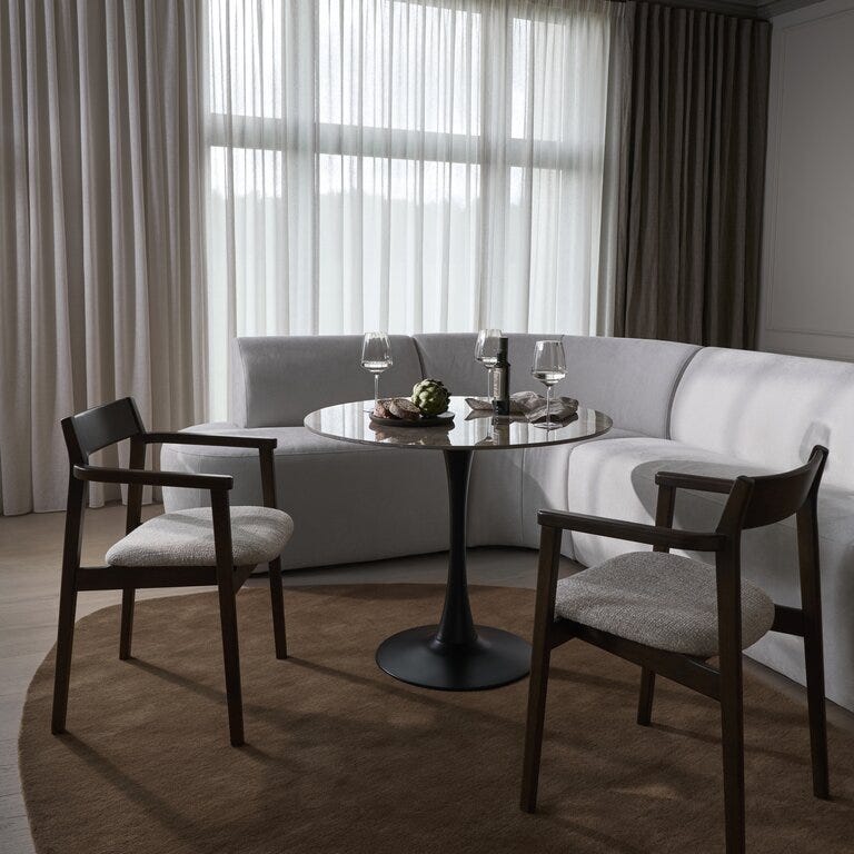 GRACE Spisesofa i Beige/natur
