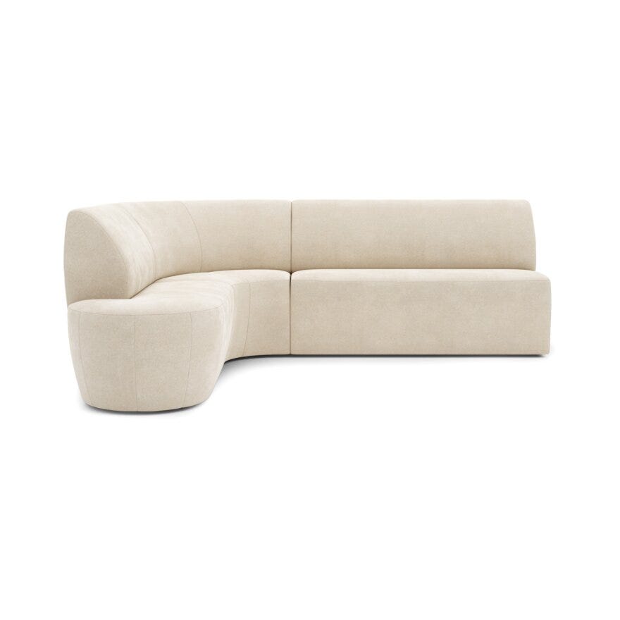 GRACE Spisesofa i Beige/natur