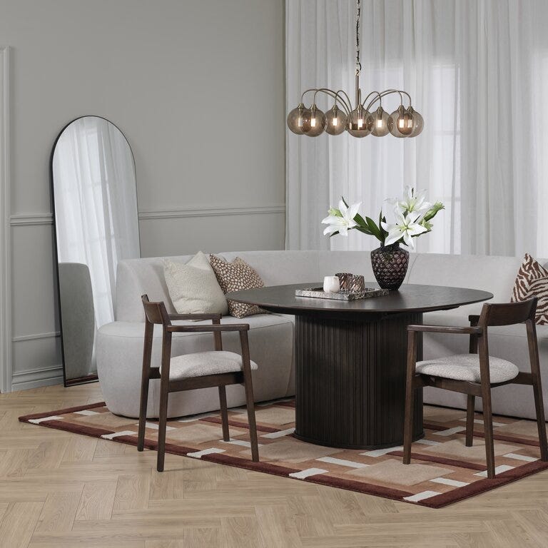 GRACE Spisesofa i Beige/natur