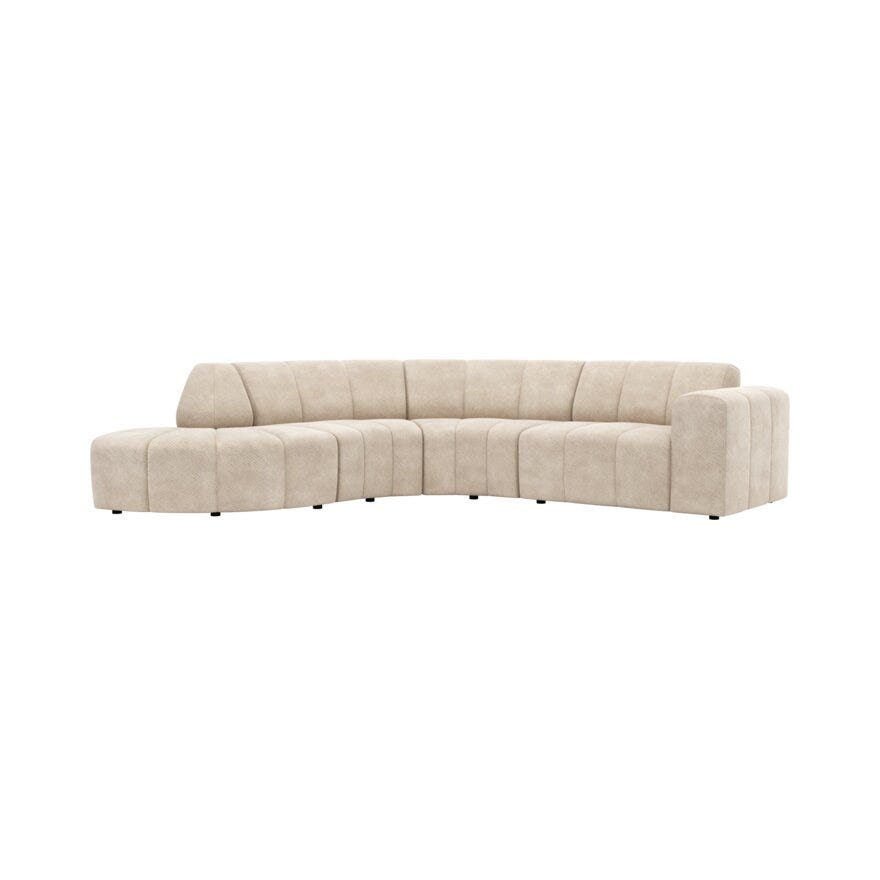 Jakobsen LURNO Hjørnesofa i Beige/natur