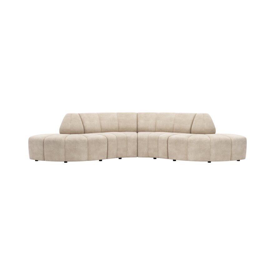 Jakobsen LURNO Hjørnesofa i Beige/natur