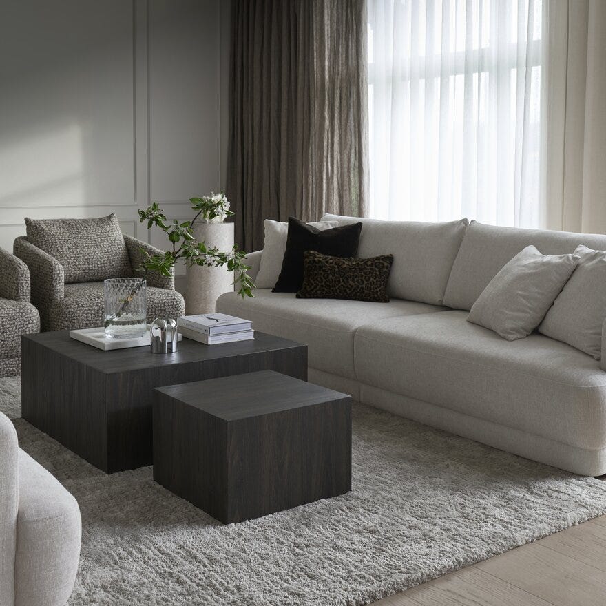 MUSE Loungestol i Beige/natur