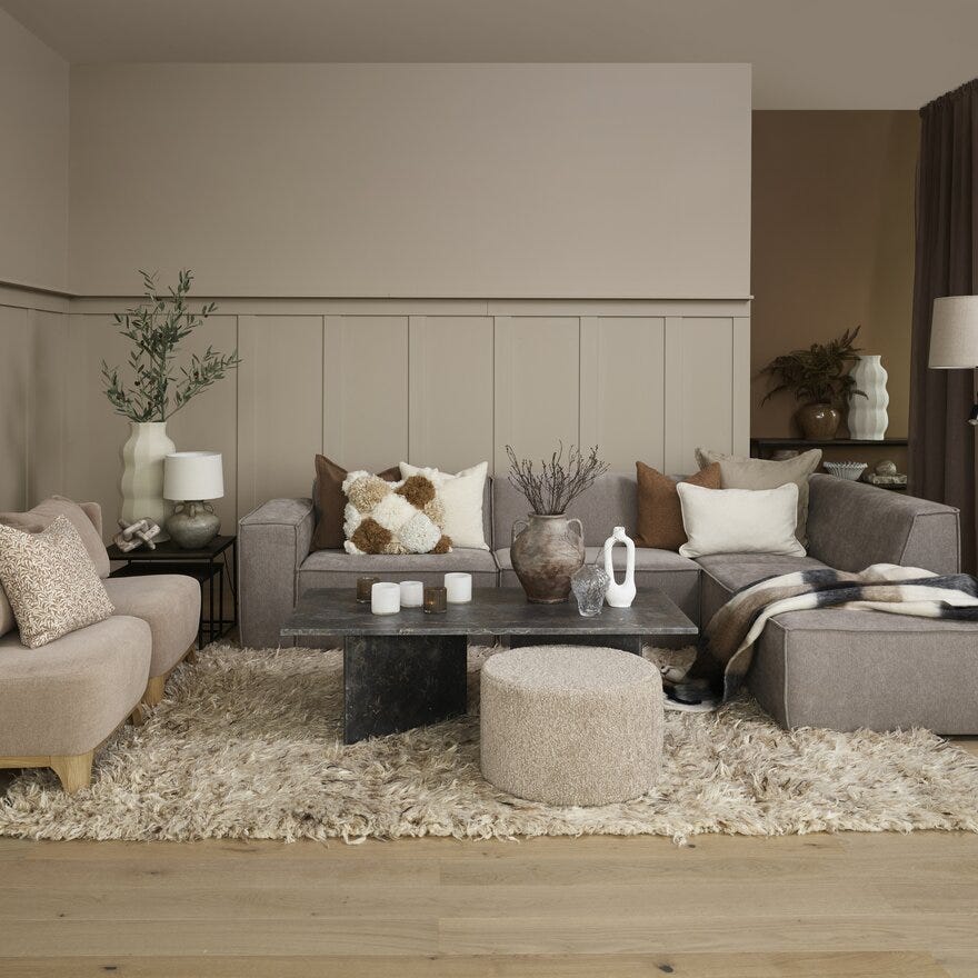 Sits ALMA Loungestol i Beige/natur