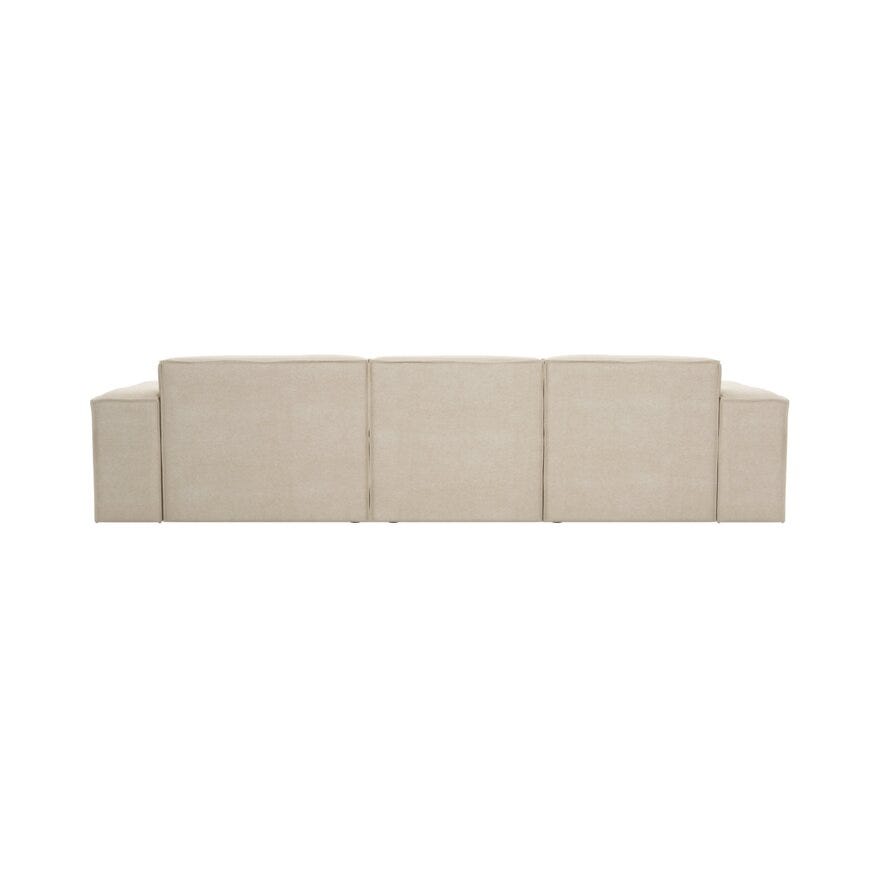 QUADRATO Hjørnesofa med sjeselong i Beige/natur