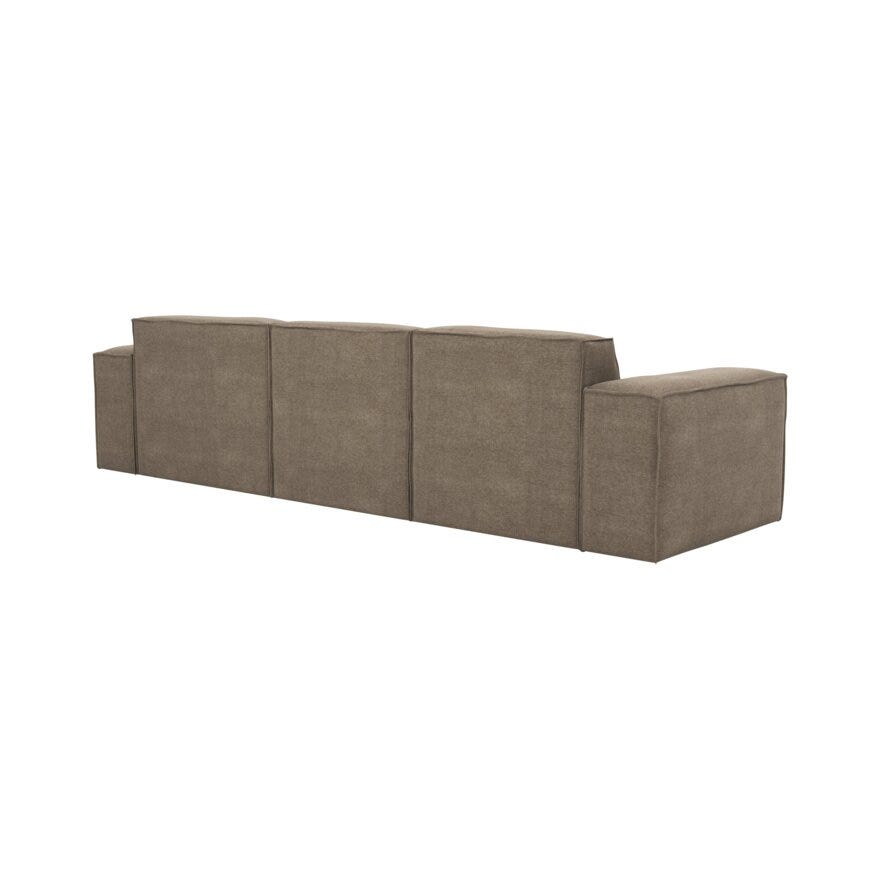 QUADRATO Hjørnesofa med sjeselong i Beige/natur