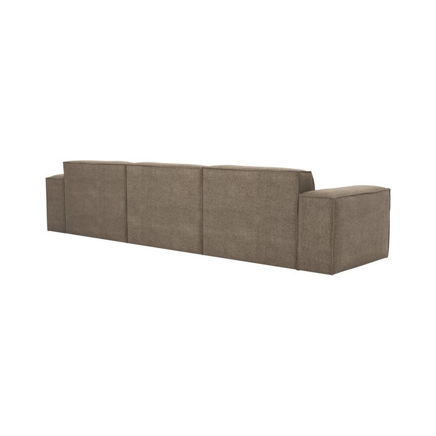 QUADRATO Hjørnesofa med sjeselong i Beige/natur