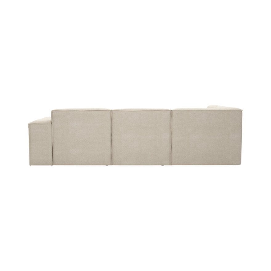 QUADRATO Hjørnesofa med endeavslutning i Beige/natur