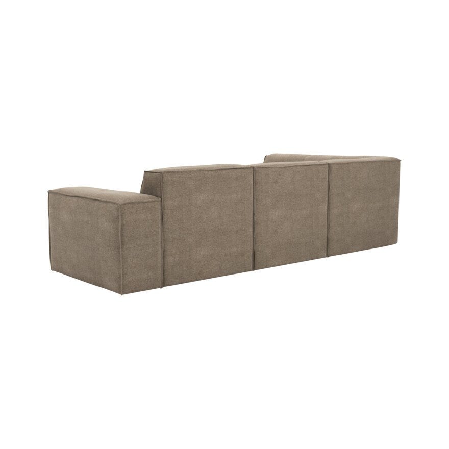 QUADRATO Hjørnesofa med endeavslutning i Beige/natur