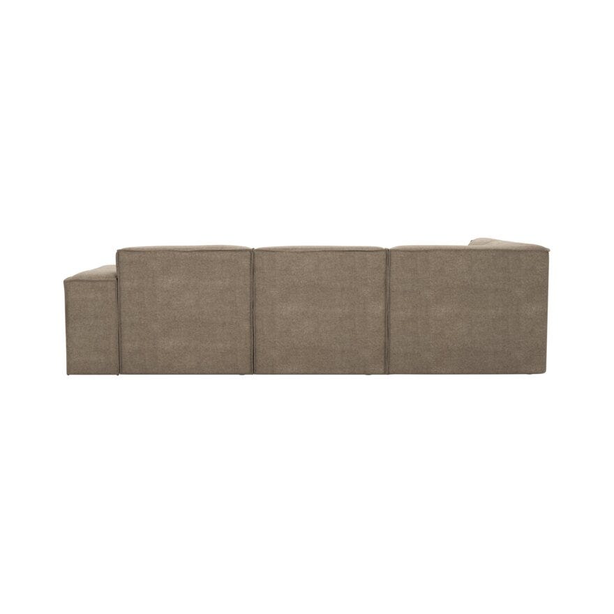 QUADRATO Hjørnesofa med endeavslutning i Beige/natur