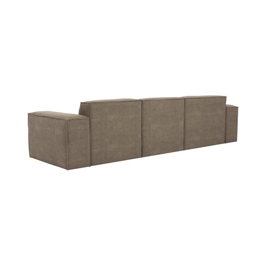 QUADRATO Hjørnesofa med sjeselong i Beige/natur
