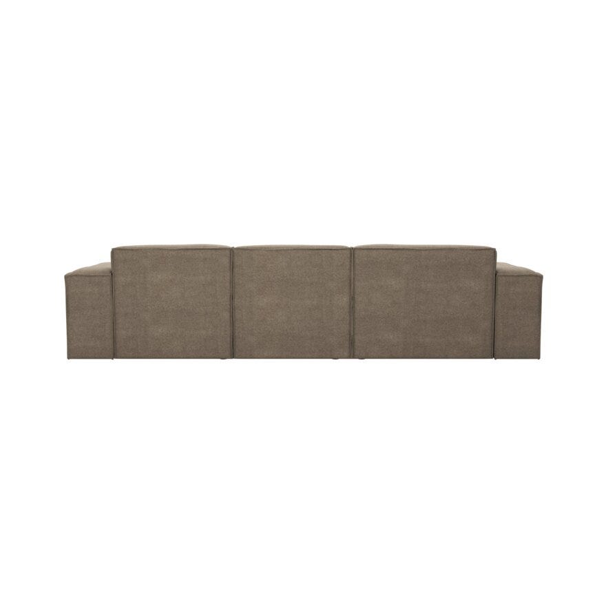 QUADRATO Hjørnesofa med sjeselong i Beige/natur