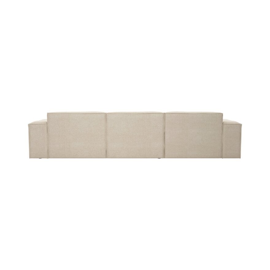QUADRATO Hjørnesofa med sjeselong i Beige/natur