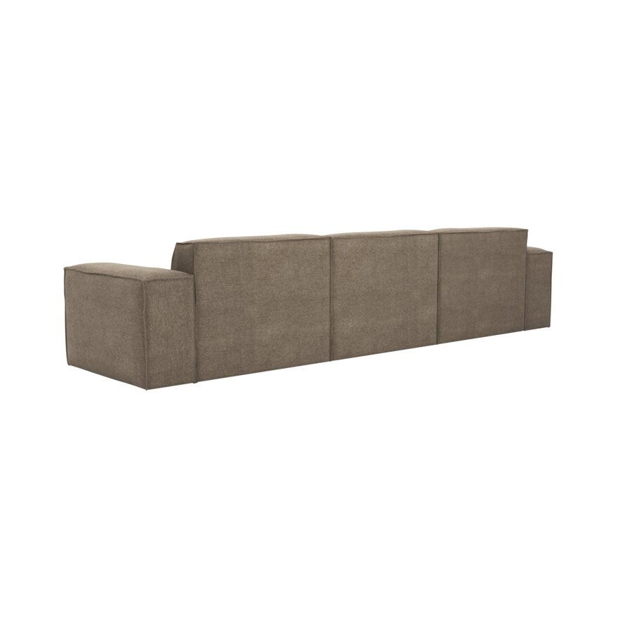 QUADRATO Hjørnesofa med sjeselong i Beige/natur