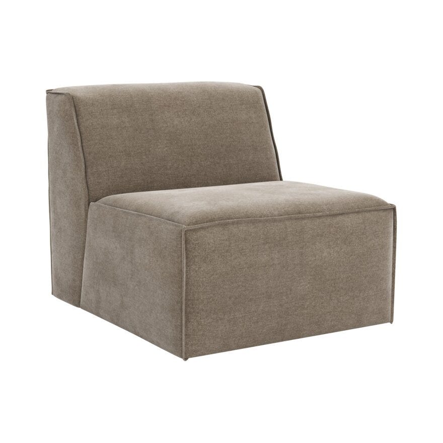 QUADRATO Loungestol i Beige/natur