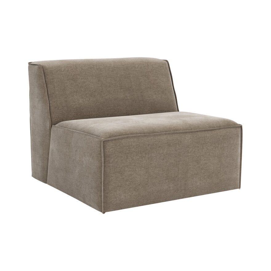QUADRATO Loungestol i Beige/natur