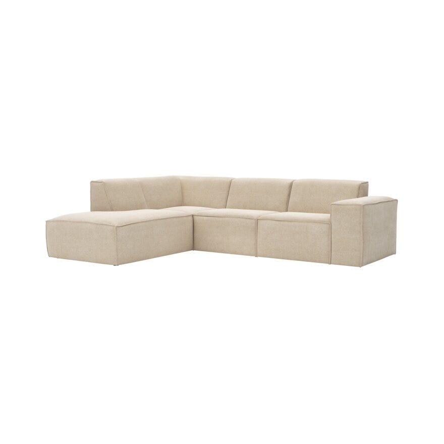 QUADRATO Hjørnesofa i Beige/natur