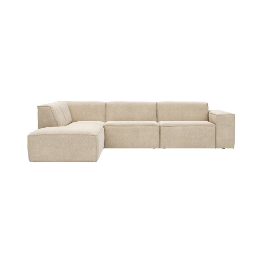 QUADRATO Hjørnesofa i Beige/natur