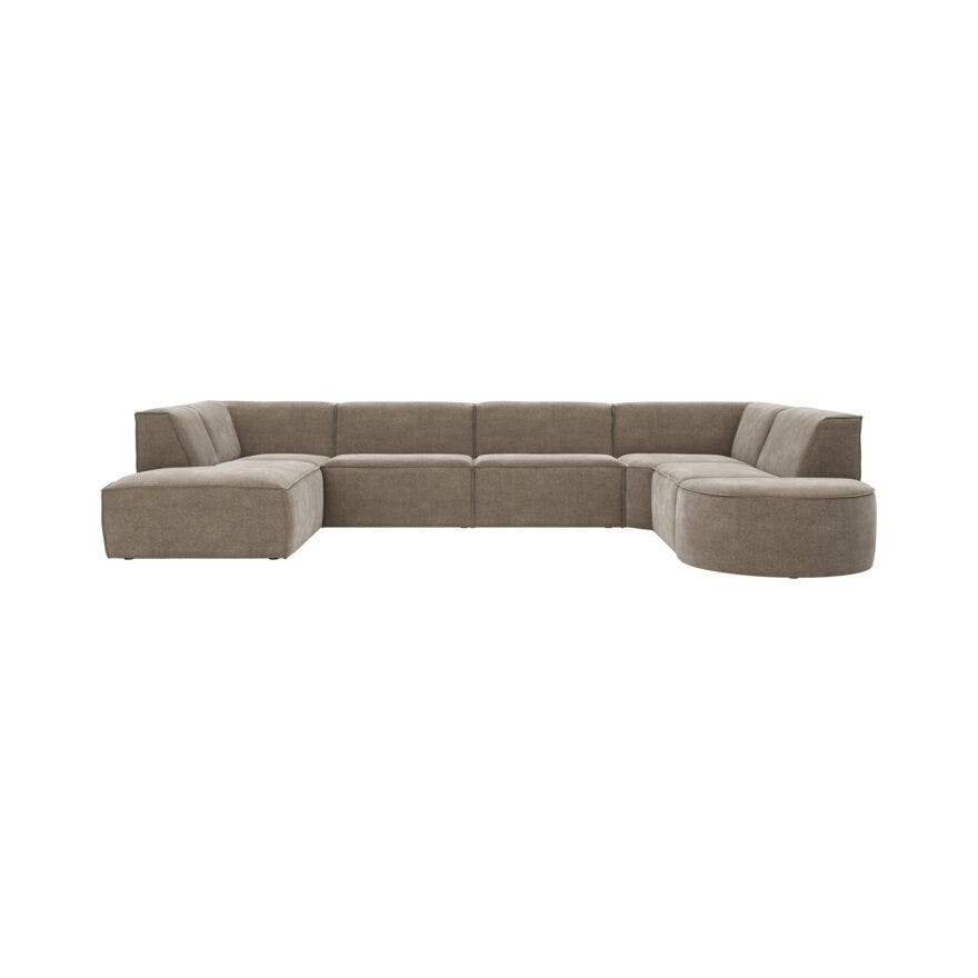 QUADRATO Hjørnesofa i Beige/natur