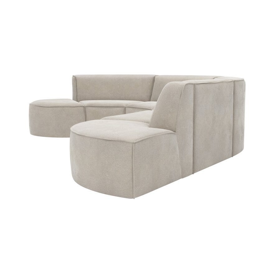 QUADRATO Modulsofa i Beige/natur