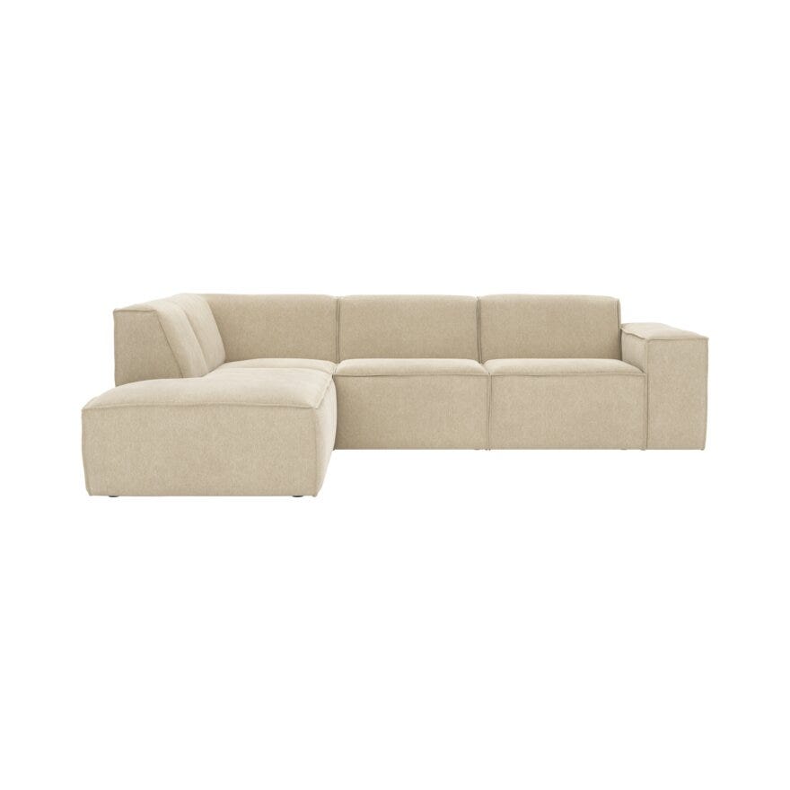 QUADRATO Hjørnesofa i Beige/natur