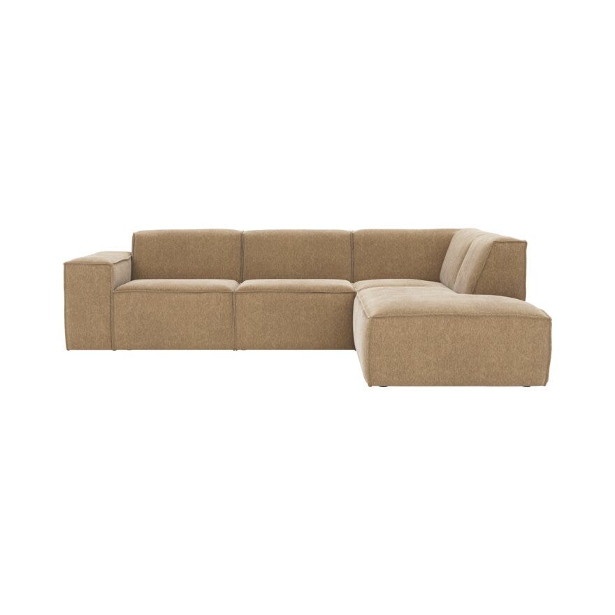 QUADRATO Hjørnesofa i Beige/natur