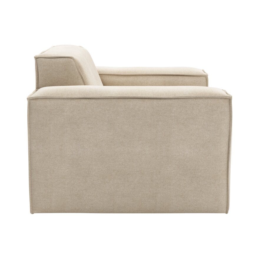QUADRATO Loungestol i Beige/natur