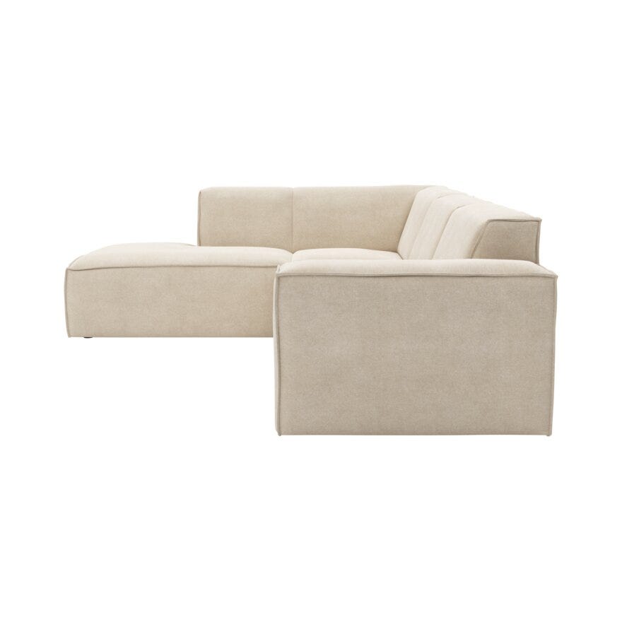 QUADRATO Hjørnesofa i Beige/natur