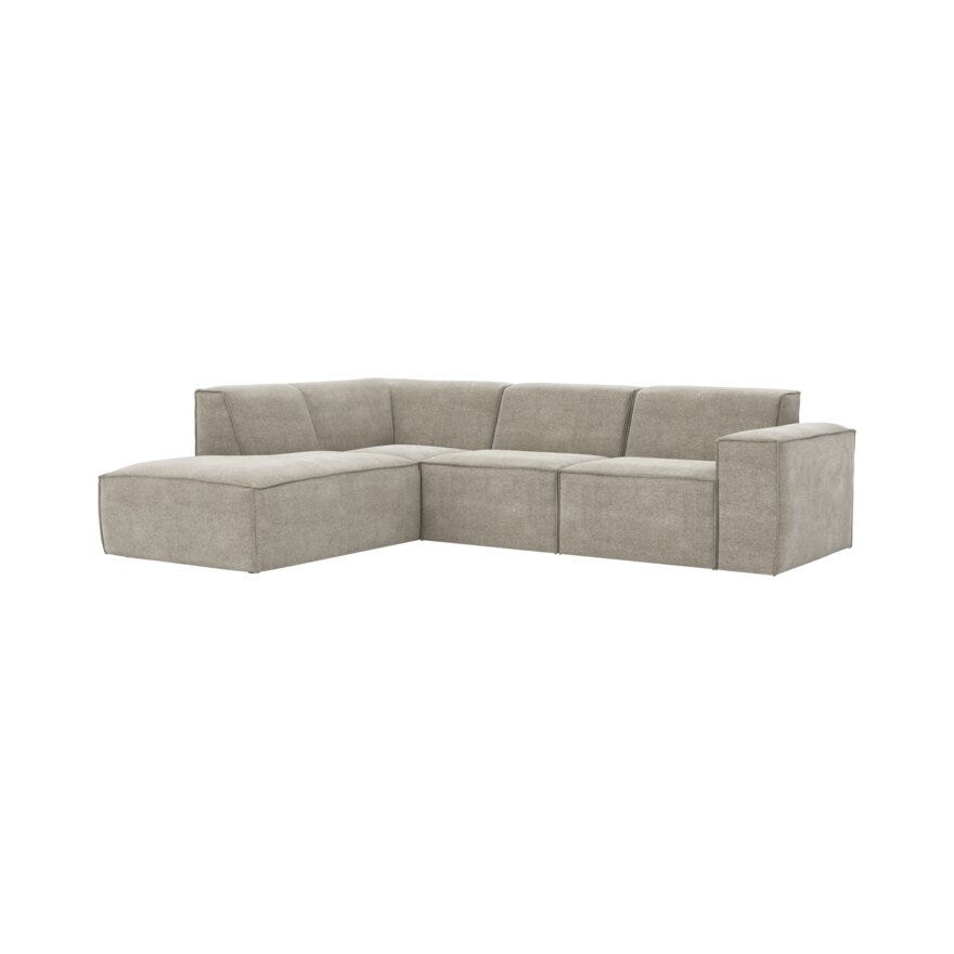 QUADRATO Hjørnesofa i Beige/natur
