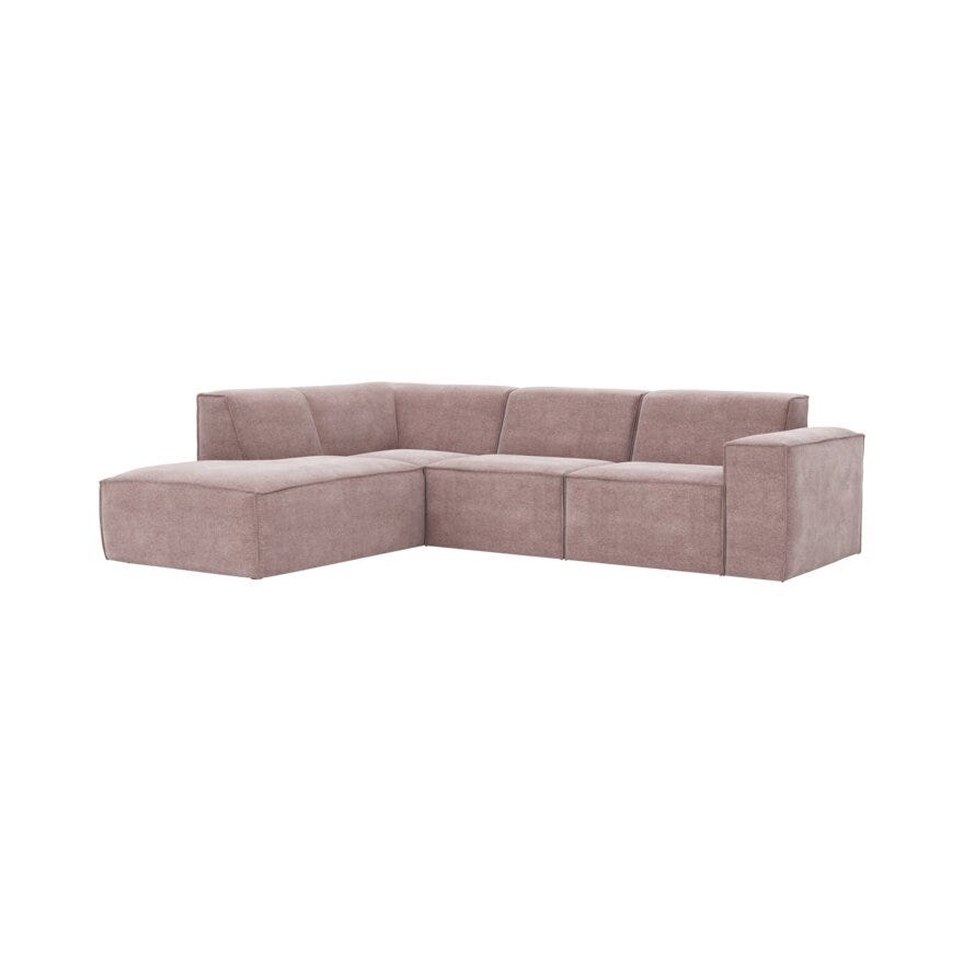 QUADRATO Hjørnesofa i Rosa