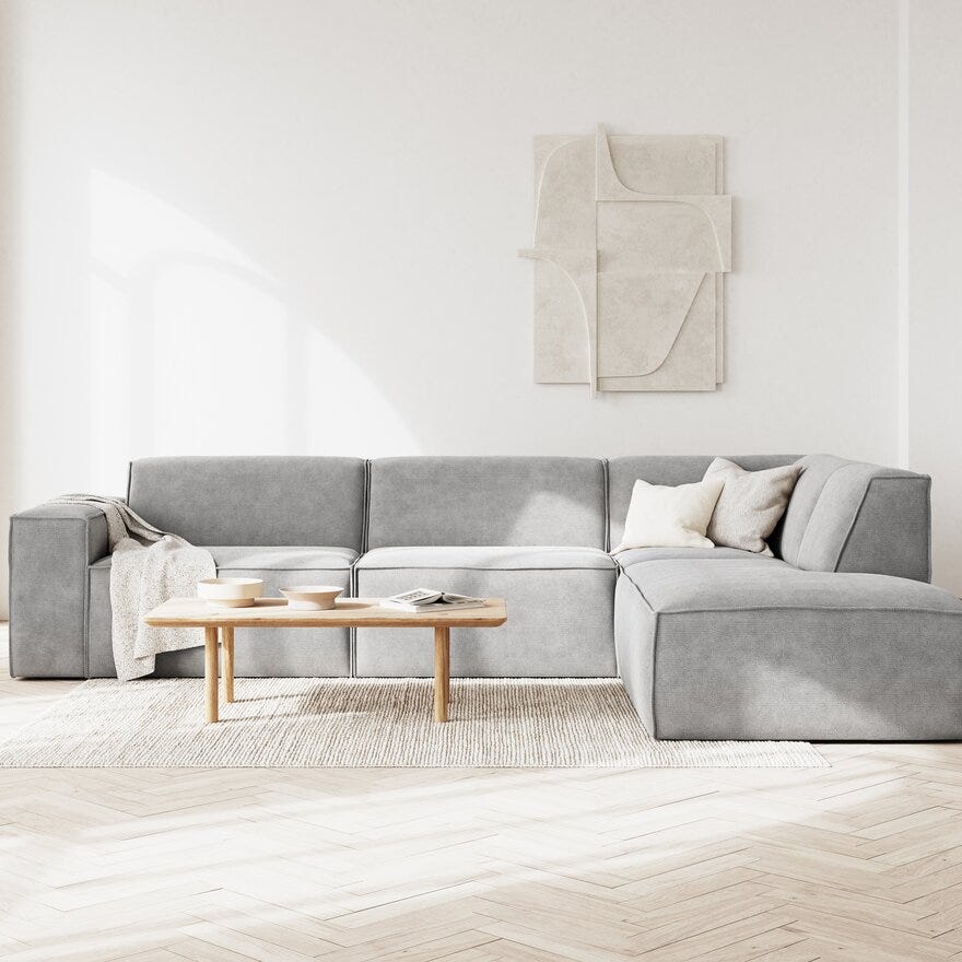 QUADRATO Hjørnesofa i Grå