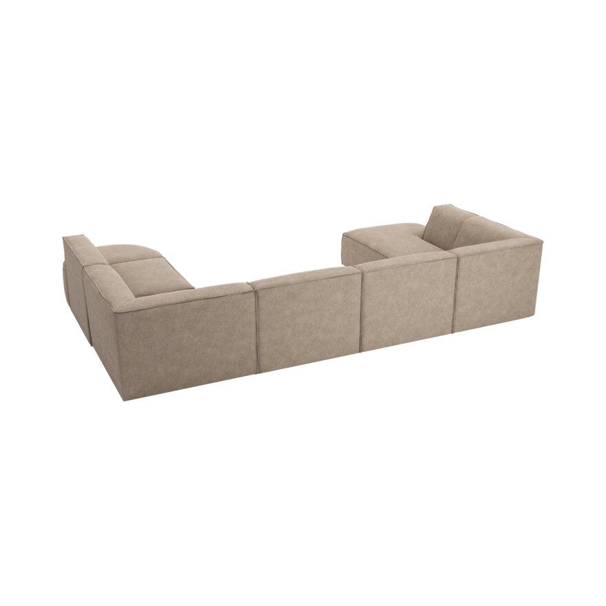 QUADRATO Hjørnesofa i Beige/natur