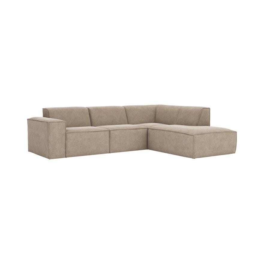 QUADRATO Hjørnesofa i Beige/natur