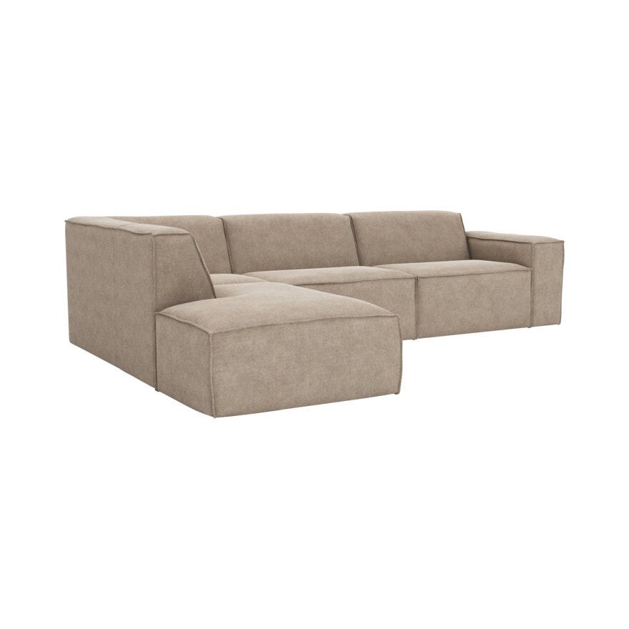 QUADRATO Hjørnesofa i Beige/natur