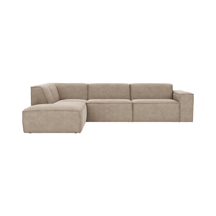 QUADRATO Hjørnesofa i Beige/natur